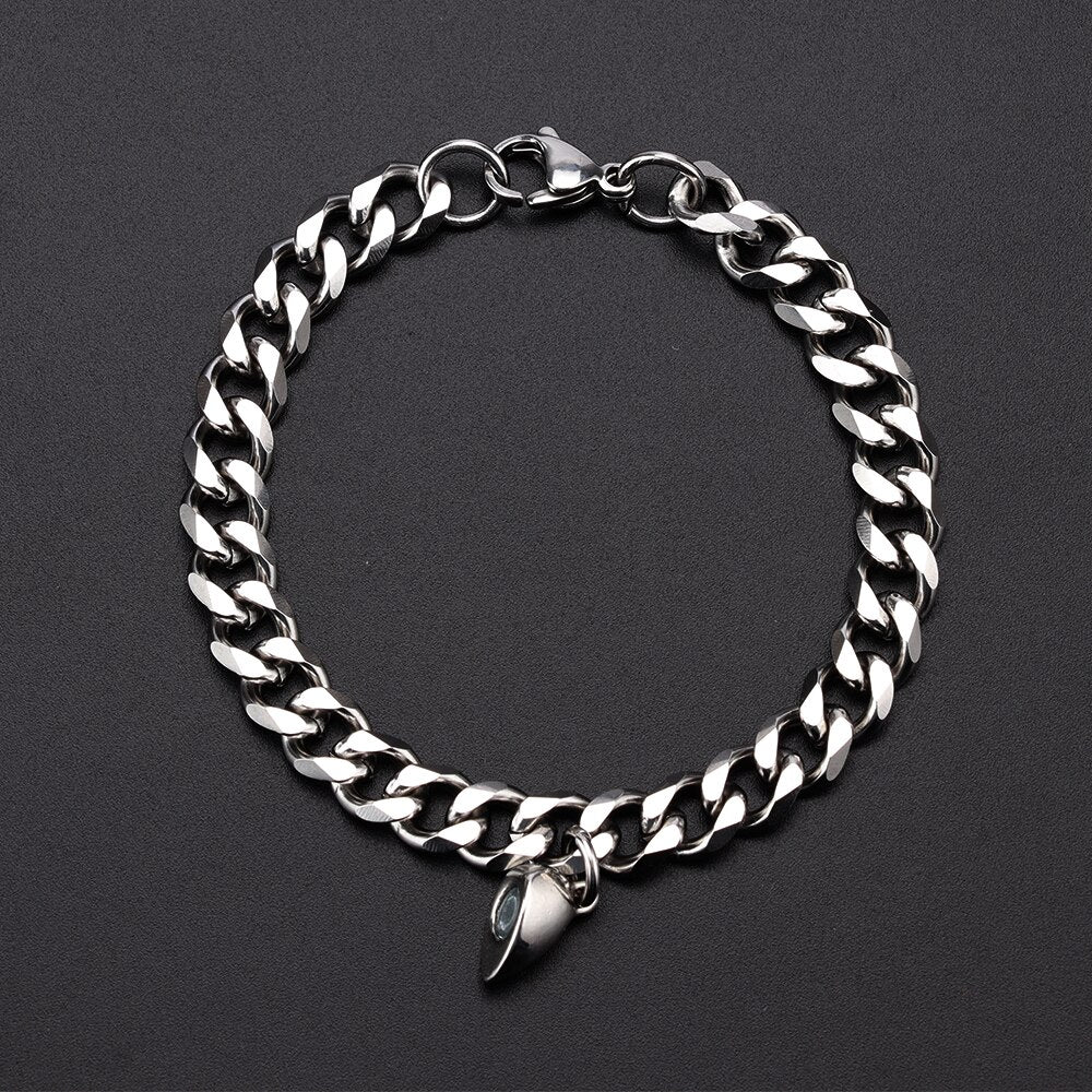 Heart shaped Magnet attraction Bracelet for couples