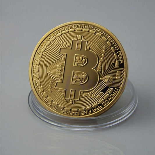 24k Gold Plated Bitcoin Token