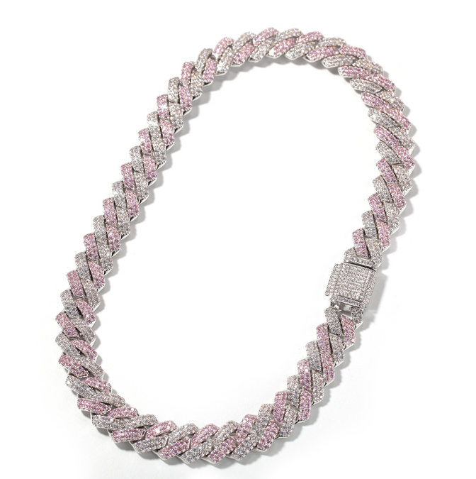 Two-Tone Link Chain in Rose/White Gold
