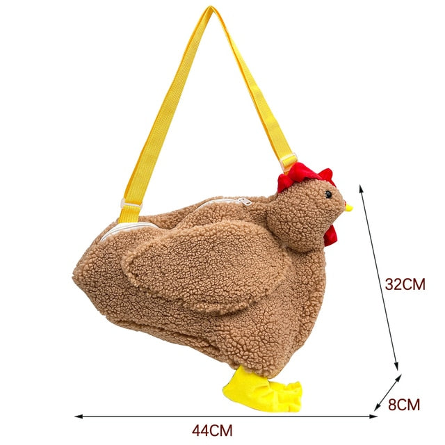 Cartoon Chicken Shoulder Bag