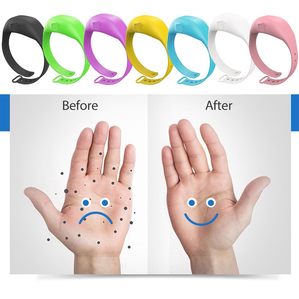 Wrist Wearable SQUEEZY-BAND Hand Sanitiser Dispensing Bracelet