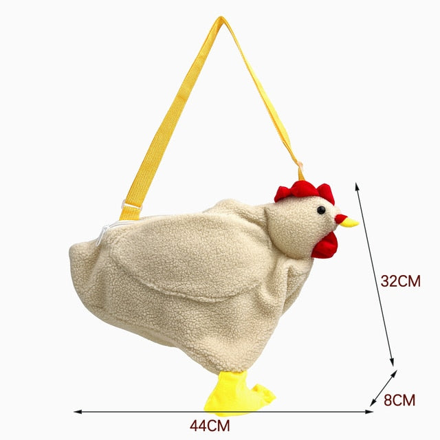 Cartoon Chicken Shoulder Bag