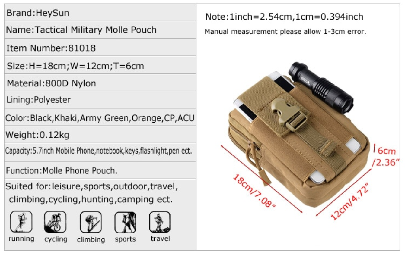 Tactical Accessory Pouch Bag
